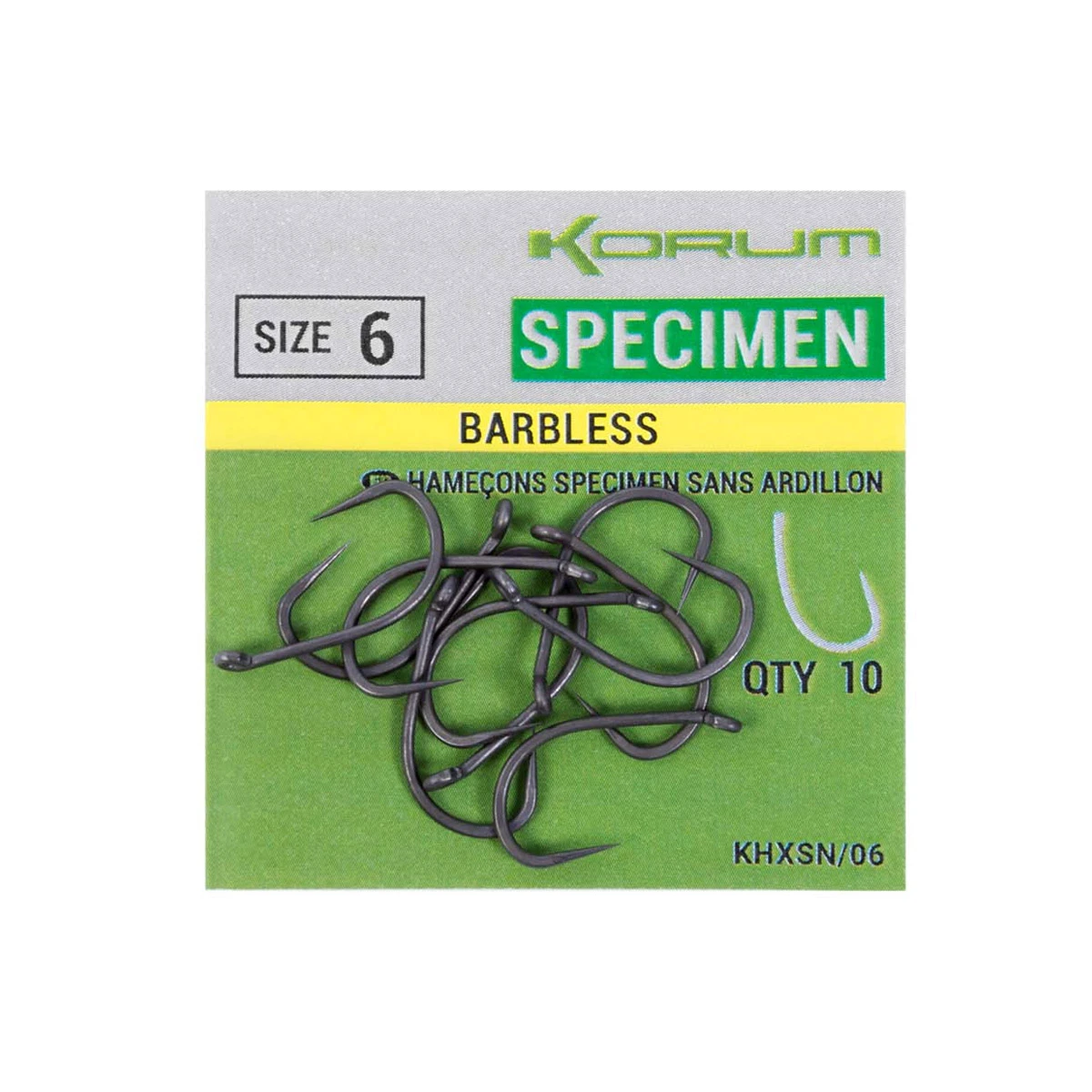Korum Xpert Specimen Barbless 1 Korum Xpert Specimen Barbless