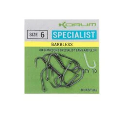 Korum Xpert Specialist Size 10 Barbless Hook